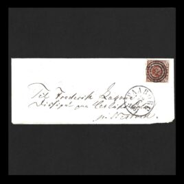 1858. AFA nr. 4. Brev.