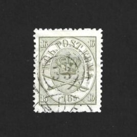 1864. 16 Skilling AFA nr. 15. Krone-scepter-sværd.