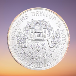 1995. 200 kr. Prins Joachims bryllup.