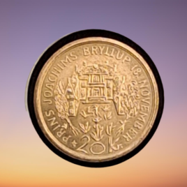 1995. 20 kr. Prins Joachims bryllup.