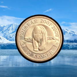2007. 10 kr. Polarår. Isbjørn.