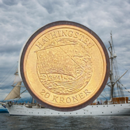 2008. 20 kr. Havhingsten.