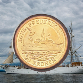 2012. 20 kr. Færgen. Frederik IX.