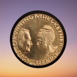 1992. 20 kr. Dronningen og Prinsens sølvbryllup