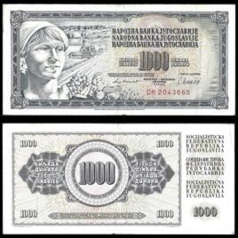 1981. 1000 dinara. Yugoslavien.