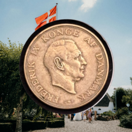 1957. 2 kr. Frederik IX.