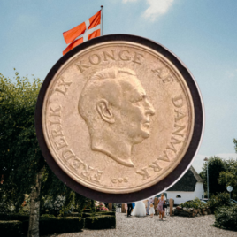 1958. 2 kr. Frederik IX.
