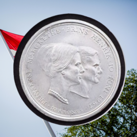 1967. 10 kr. Bryllupsmønt.