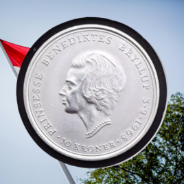 1968. 10 kr. Bryllupsmønt.