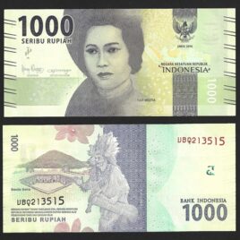 2016. 1000 rupiha. Indonesien