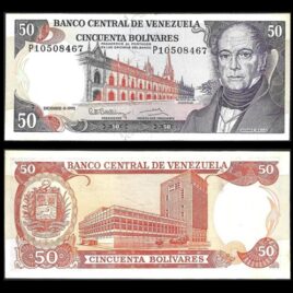1992. 50 bolivares. Venezuela.