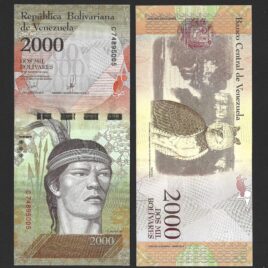 2016. 2000 bolivares. Venezuela.