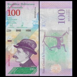 2018. 100 bolivares. Venezuela.