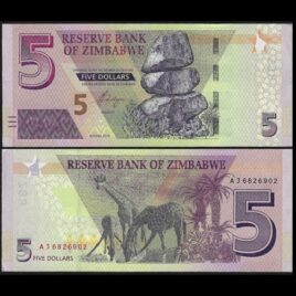 Zimbabwe. 2019. 5 dollar