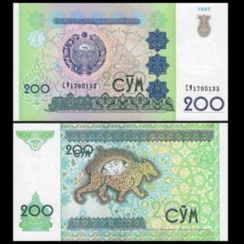 Uzbeskistan, 1997. 200 som