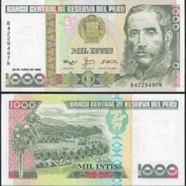 Peru. 1988. 1000 intis.