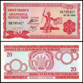 Burundi. 2005- 20 francs.