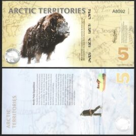 2012. 5 polar dollars. Arctic Territories.