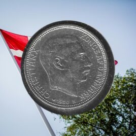 1930. 2 kr.60 år. Christian X.